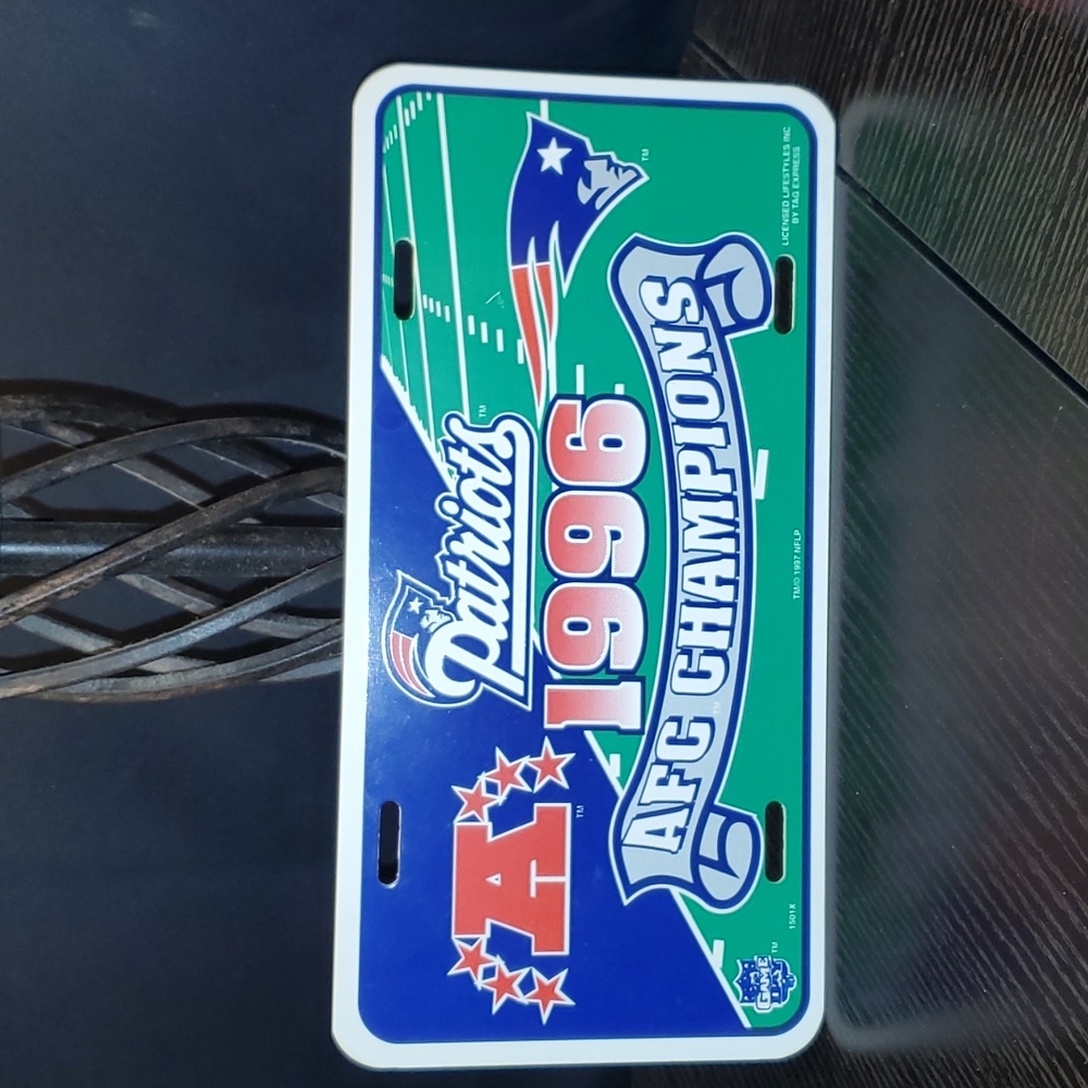 Patriots License Plate  New